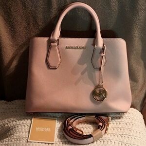 Michael Kors Pink Leather Crossbody